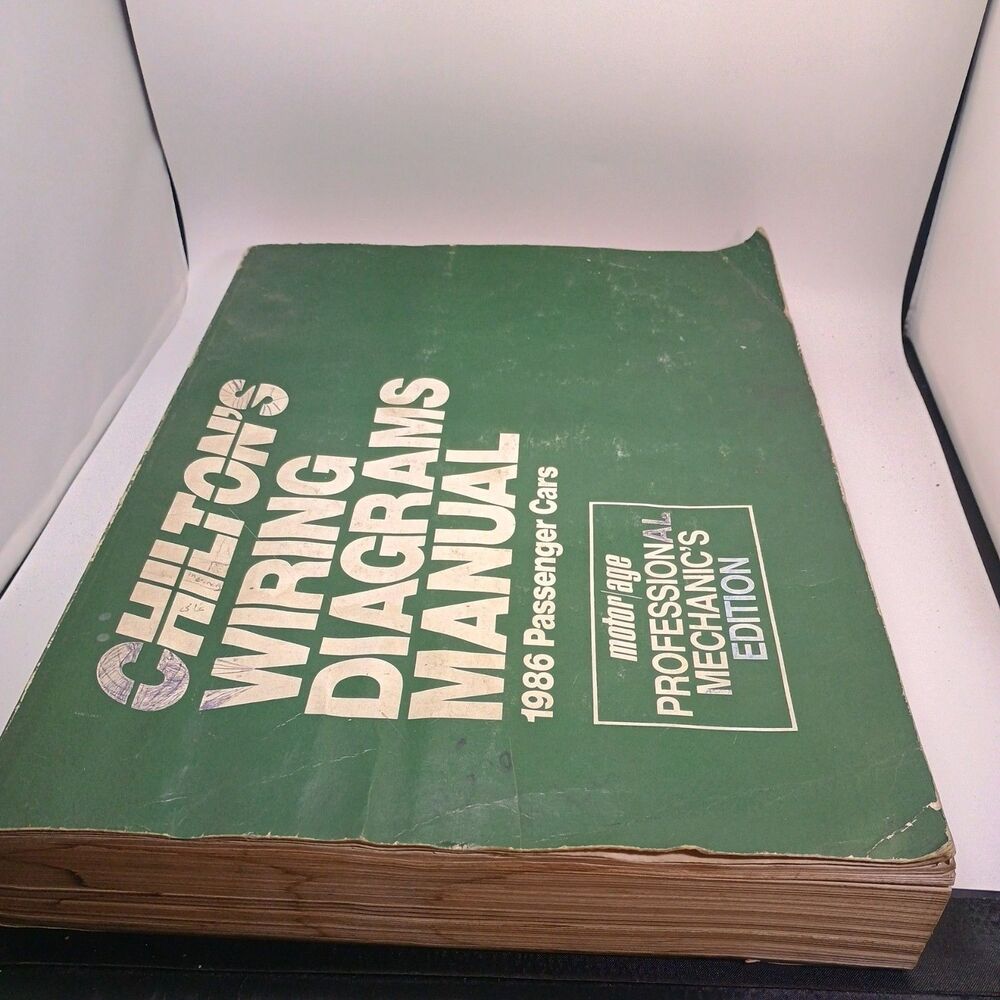 Chilton's Wiring Diagrams Manual 1986 Passenger Cars Repair Manual #7745